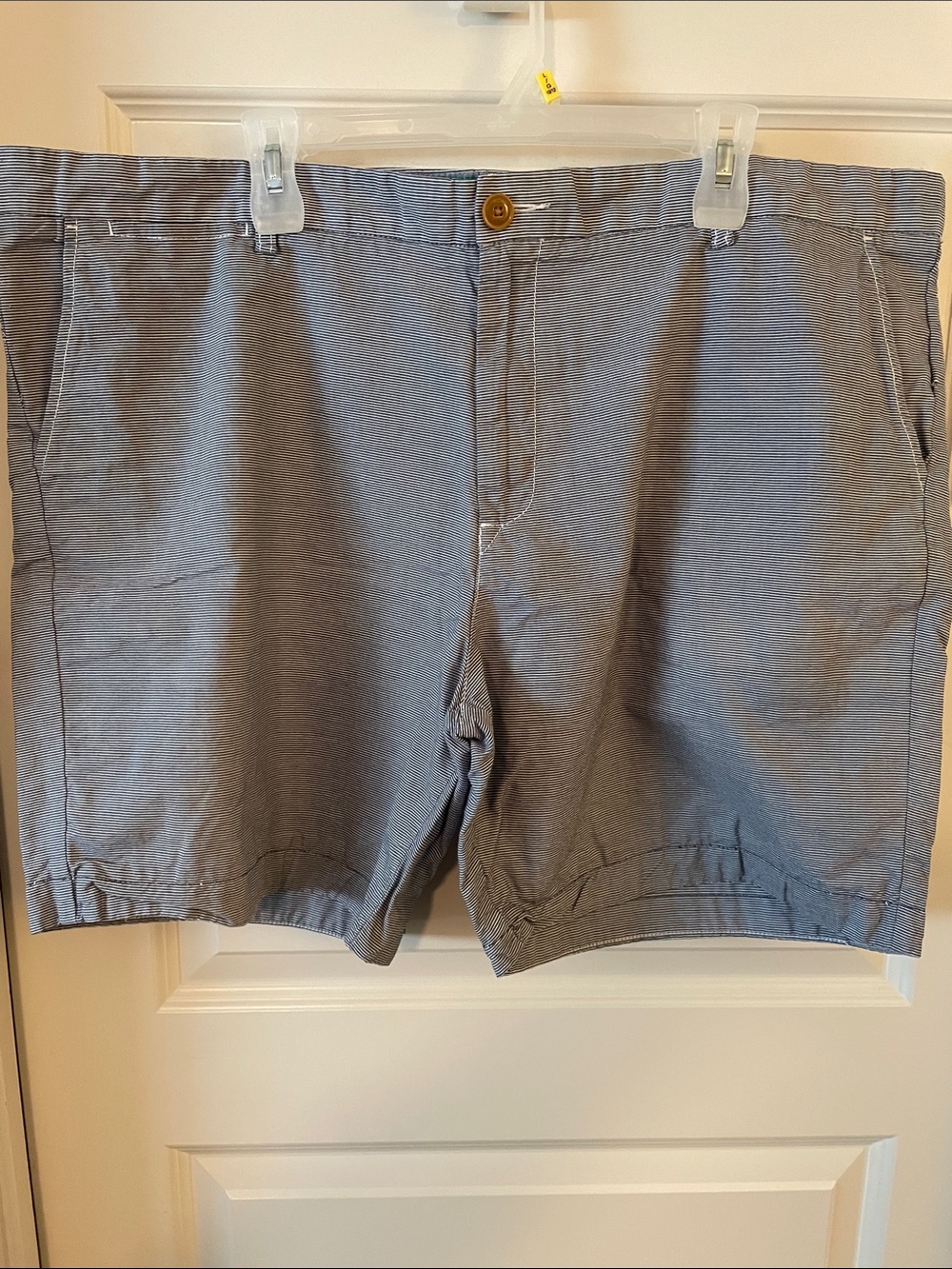 Tommy Hilfiger Men's Light Blue Flat-Front Shorts